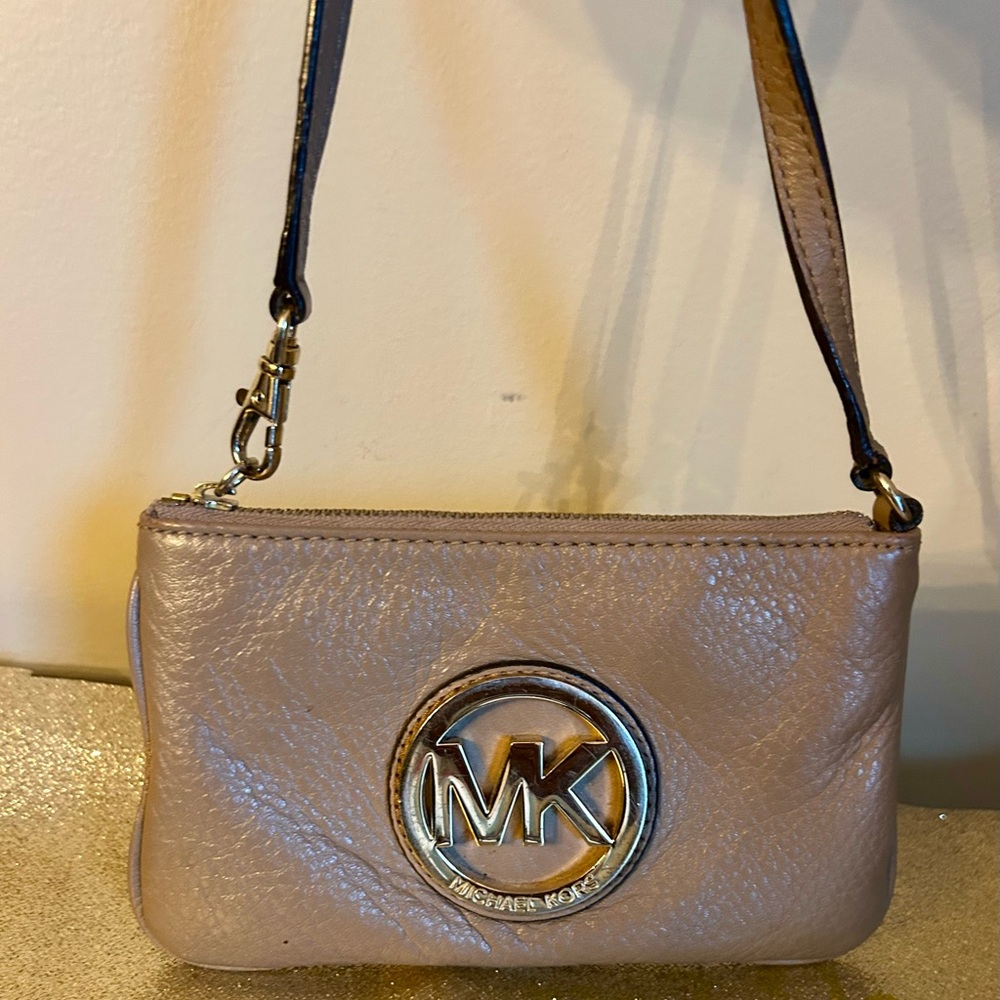 Michael Kors Tan Wristlet